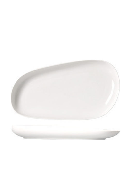Raki Sidney Platou De Servire Rectangular Din Porțelan Alb 27x15cm