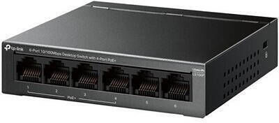 TP-LINK LS106P Неуправляем L2 PoE+ Суич с 4 Ethernet Порта и 4 SFP Порта