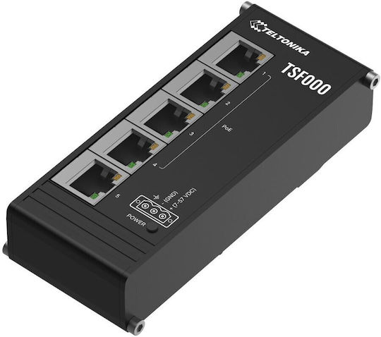 Teltonika TSF000000000 L2 PoE+ Switch with 5 Gigabit (1Gbps) Ethernet Connections and 5 SFP Connections