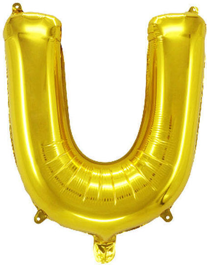 Letter U Foil Jumbo Gold 102cm