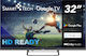 Smart Tech Smart Τηλεόραση 32" Full HD QLED 2QG01V HDR (2024) 32QG01V