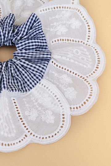 Scrunchie Μαλλιών Δαντέλα Λευκό Συλλογή Ανοιξη 26