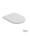 Bianco Ceramica Slim Soft Close Toilet Seat Made of White Bakelite