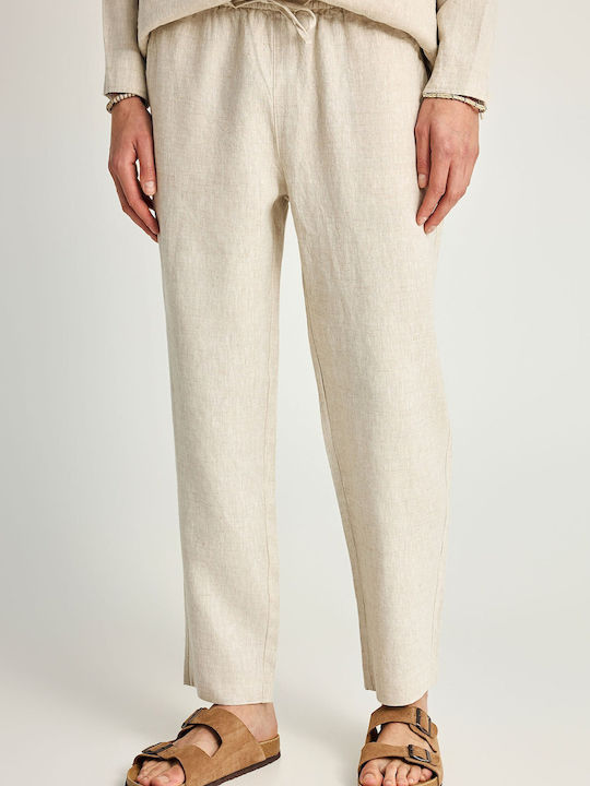 Pantaloni Chino Ecru