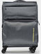 Mandarina Duck Zephyr Soft Valiză Medie De Călătorie Din Material Textil Gri Graphite Cu 4 Roți Înălțime 67 Cm