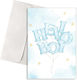 Greeting Card Birth Boy – Balloon Letters “hello Boy”