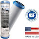 Atlas Filtri Countertop Water Filter Cartridge from Activated Carbon 10" Cb-af Cyst 10 Sx 1 μm