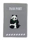 Cute Traveler Husă Pentru Pașaport Panda Gri