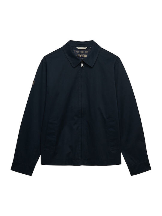 Superdry Harrington Geacă Albastră
