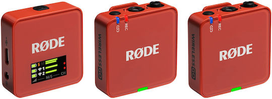 Rode Wireless Go III Асиметрично Микрофон в Червен Цвят