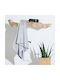 Melinen Fitnesshandtücher mit Mikrofaser Silber 50x90cm