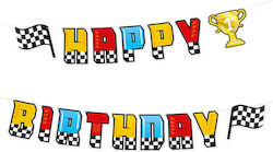 Partydekorationen Girlande Happy Birthday Disney Autos