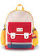 zoy zoii B68 Σχολική Τσάντα Πλάτης Νηπιαγωγείου Κόκκινη με Θήκη για Παγούρι