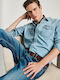 Long Sleeve Shirt in Regular Fit Light Blue