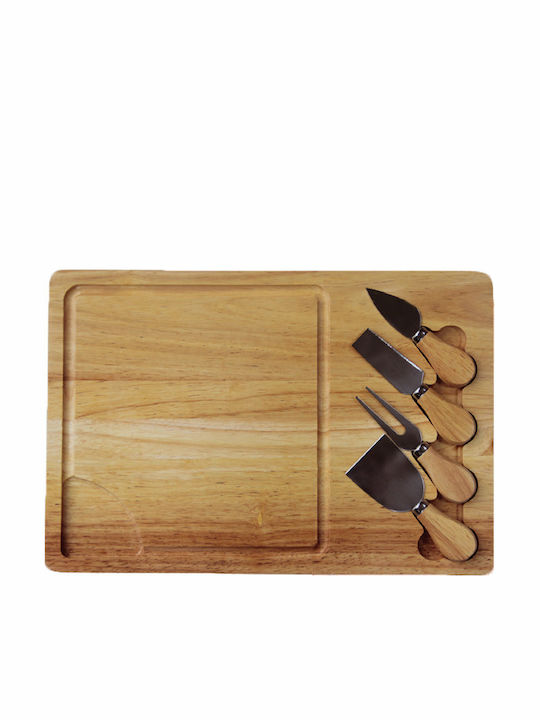 Raki Wooden Cheese Serving Platter 38x26x1.9cm