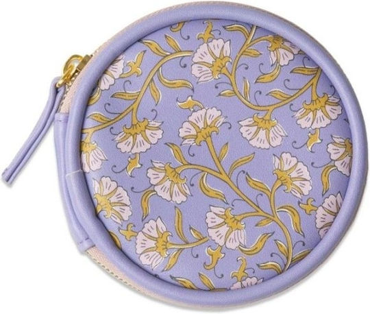 Cutie Pentru Pastile de Călătorie Purple Vintage Floral Designworks Ink