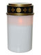 Kaemingk Christmas Candle White Electric 12.5x7.5cm
