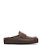 Birkenstock Women's Leather Anatomic Clogs Brown