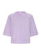 Women's Crop Top Short Sleeve Lilac