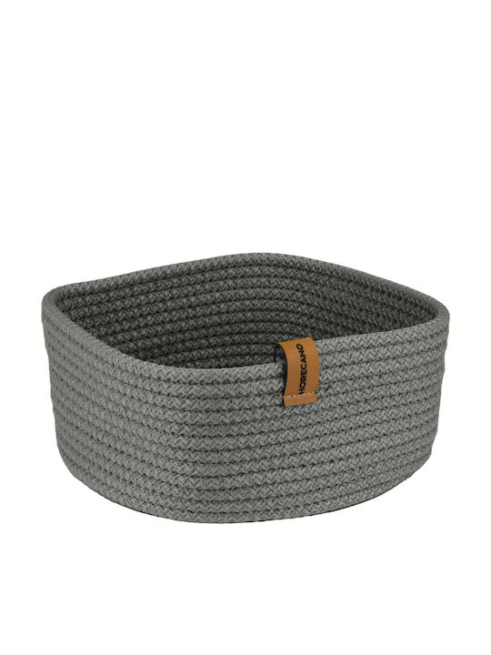 Raki Made Coș De Pâine Material Textil Gri 19x19x19cm