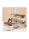 Hermia Hermia Lebensmittelgläser & Behälter Set 6 Stück Allgemeine Verwendung mit Glasdeckel Weiß 220ml 6 Stück