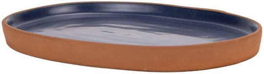 Maria Portugal Maria Portugal Servierplatten Oval aus Porzellan Blau 20x13.5cm 6 Stück