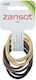 Zan Sot Set Hair Scrunchies 6 Pieces Beige - Brown - Black
