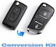 Autoschlüsselhüllen Citroen C2 C3 C4 C5 Berlingo Jumper Hu83 Umrüstkit
