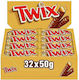 Twix Caramel Milk Chocolate 50gr 32 Pieces
