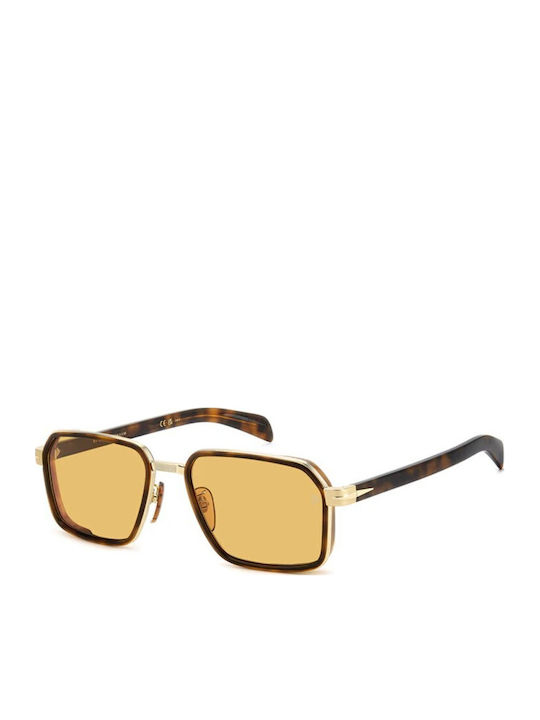 David Beckham Unisex Sunglasses with Gold Horn-...