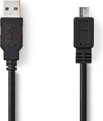 Nedis Редовен USB 2.0 към Микро USB Кабел Черен 3м CCGB60500BK30 1 Брой