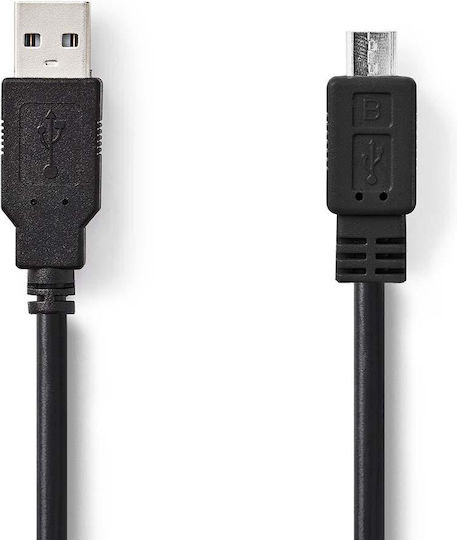 Nedis Reguläres USB 2.0 zu micro USB Kabel Schwarz 3m CCGB60500BK30 1 Stück