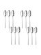 Raki Set Linguri Cafea / Ceai Inox Argintii 12 Bucăți