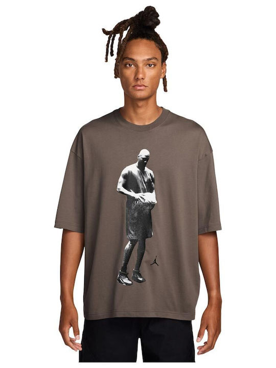 Jordan Dri-Fit Αθλητικό T-shirt Γκρι