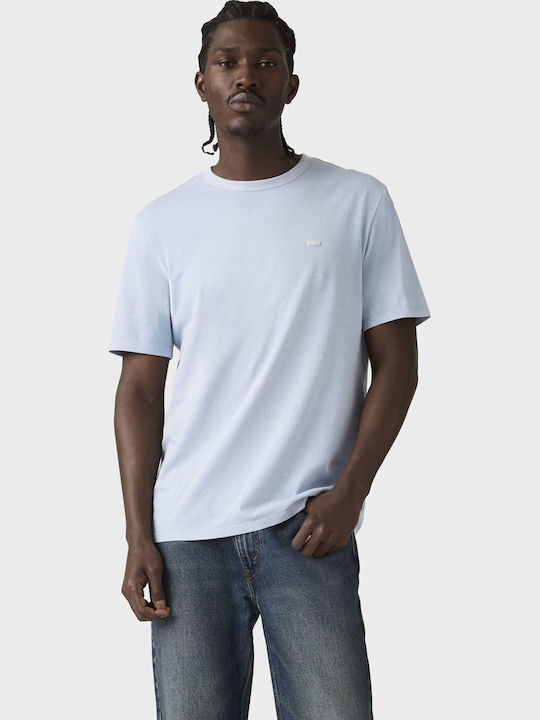 Herrenblusen Kurzarm T-Shirt Hellblau