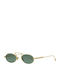 Spektre Unisex Sunglasses With Gold Metallic Frame And Gradient Lens FIR05S