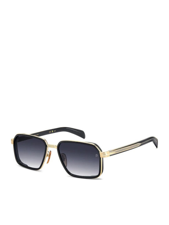 David Beckham Unisex Sunglasses with Gold Horn-...