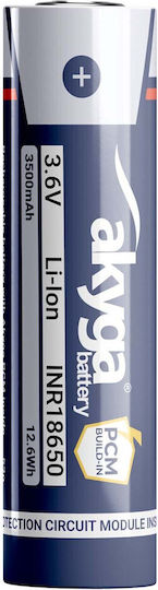 Li-ion Battery Inr18650 Akyga Aky2465 3.6v 3500mah Protection