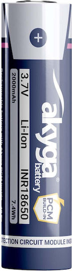 Li-ion Battery Inr18650 Akyga Aky2457 3.7v 2000mah Protection