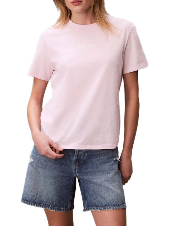 Calvin Klein Logo Women's T-shirt Lightpink