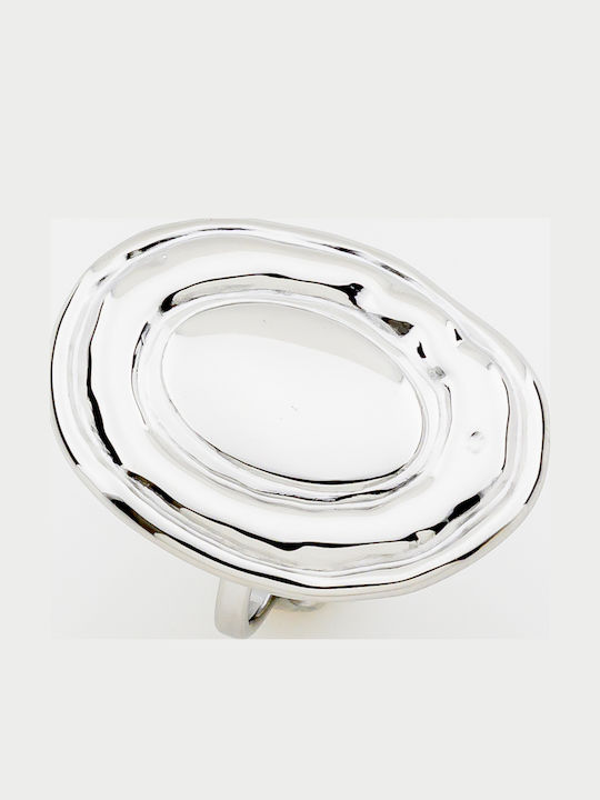 Women's Silver Gold Plated Ring 3230-1-Silver