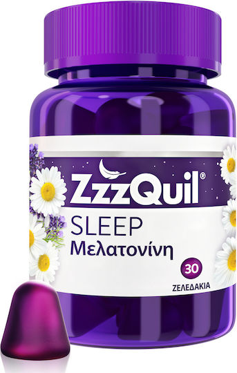 ZzzQuil Schlaf Ergänzungsmittel mit Melatonin 30 Gummibärchen