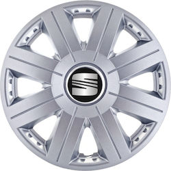 Τάσια 14" με Σήμα Seat 4τμχ Γκρι 4782