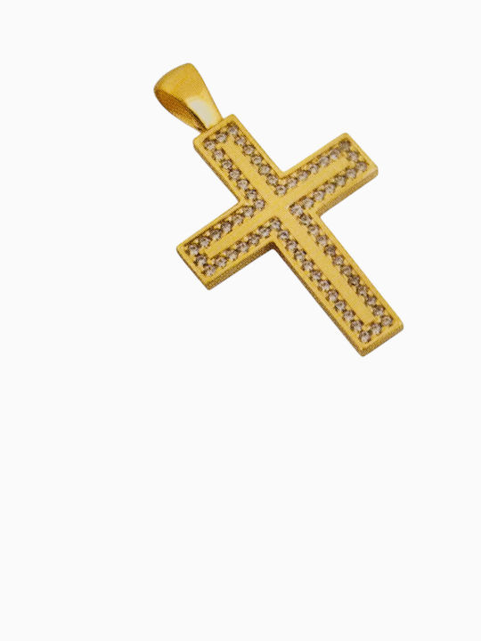 Vergoldeter Kreuze K14 Zirkon Gewicht 2.70gr Vergoldeter Kreuze K14 Zirkon Gewicht 2.70gr