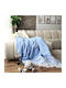 Kotonia Home Κουβερλί Υπέρδιπλο Βαμβακερό Blue 220x240cm