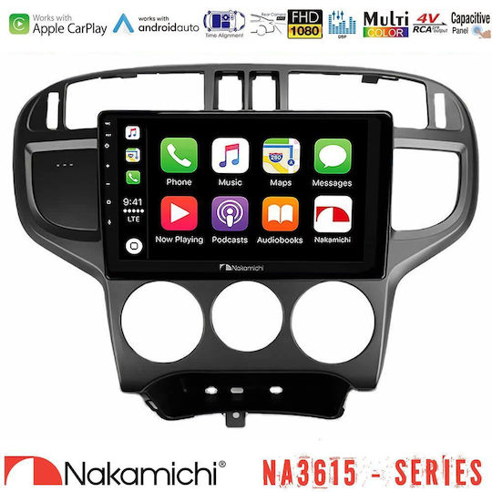 Nakamichi Ηχοσύστημα Αυτοκινήτου για Hyundai Matrix 2001-2010 (Bluetooth/USB/WiFi/GPS/Apple-Carplay/Android-Auto) με Οθόνη Αφής 9"