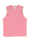 Kids Sleeveless Pink Blouse