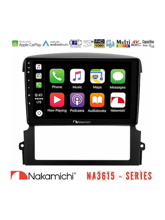 Nakamichi Auto-Audiosystem für Kia Sorento 2006 mit Bluetooth USB Eingebautes Wi-Fi GPS Apple CarPlay Android Auto mit 9 Zoll Touchscreen