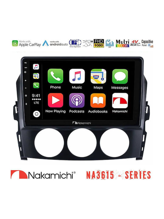 Nakamichi Car Audio System for Mazda MX-5 2006-2008 Bluetooth USB WiFi GPS Apple CarPlay Android Auto with 9" Touch Screen