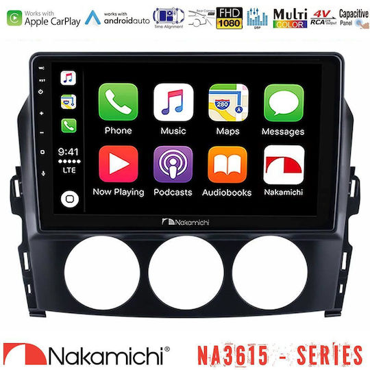 Nakamichi Car Audio System for Mazda MX-5 2006-2008 Bluetooth USB WiFi GPS Apple CarPlay Android Auto with 9" Touch Screen